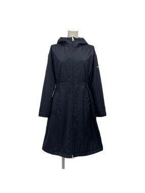 Prada Coat 40 M Black Long Sleeve Zip Up Autumn Spring